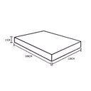 Ver imagem 2 de Colchão Viúva Spmoveis Sp Móveis Espuma D33 Bordado (17x128x188):Branco