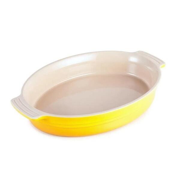 Travessa Oval de Cerâmica 36 cm Amarelo Soleil Le Creuset - 1