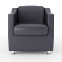 Ver mais imagens de Kit Namoradeira + 02 Poltronas Decorativas Tecido Courino Cor:Cinza