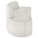 Ver imagem 7 de Sofá 3 Lugares Curvo Sala de Estar Living Cancún D02 Bouclê Cru 210cm A-445 - Lyam Decor