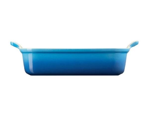 Travessa Retangular de Cerâmica Heritage 26 cm Azul Marseille Le Creuset - 2