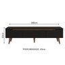 Rack para Tv até 75 Polegadas Madesa Reims Preto 2 Portas 1 Gaveta - 4