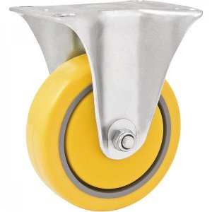 Rodízio fixo de poliuretano e PVC 4" Vonder