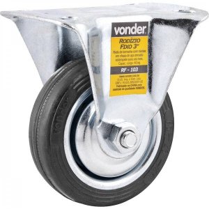 Rodízio Fixo Leve 3" Preto Vonder