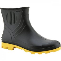 Bota de PVC preta e amarela cano 3/4 com forro 39 Vonder - 2