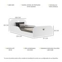 Ver imagem 4 de Cama Solteiro Montessoriana Encantada Multimóveis Branca