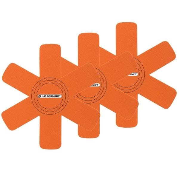 Set de 3 Protetores de Panela em Feltro Laranja Le Creuset - 2