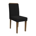 Ver imagem 2 de Conjunto 2 Cadeiras Amanda Imbuia/Preto - PR Móveis