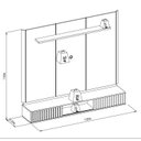 Ver imagem 4 de Painel para TV até 70 Polegadas MDF 183CMX162CM Amarante