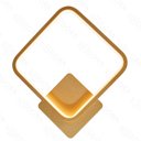 Ver imagem 1 de Arandela 28×32cm 17w 3000k 1700lm Bivolt Metal Dourado+silicone