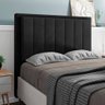 Cabeceira Cama Box King Veneza 195 Cm Suede Mv Estofados Preto - 2