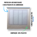 Ver imagem 5 de Persiana Rolo Tecido Super Linho com Bando Largura 1,20 X 1,20 Altura Sofisticada