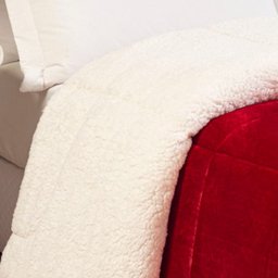 Coberdrom Select Queen Manta Alto Relevo Sherpa Pesado Grosso 1 Peça - Vermelho - 2