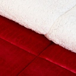 Coberdrom Select Queen Manta Alto Relevo Sherpa Pesado Grosso 1 Peça - Vermelho - 3