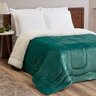 Coberdrom Select King Manta Alto Relevo Sherpa Pesado Grosso 1 Peça - Verde - 1