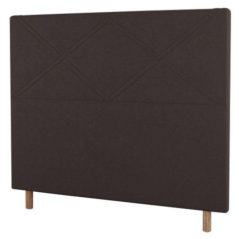 Cabeceira Cama Box Casal King Size Cairo 195cm Marrom
