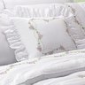 Kit Cobre Leito Bristol Queen Percal Bordado 180 Fios com Jogo Lençol 10 Peças - Branco Floral - 3