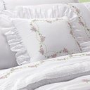 Ver imagem 3 de Kit Cobre Leito Bristol Queen Percal Bordado 180 Fios com Jogo Lençol 10 Peças - Branco Floral