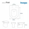 Assento Sanitário First Branco para vaso Incepa - 4