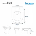 Ver imagem 4 de Assento Sanitário Poliester First Branco para vaso Incepa