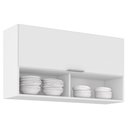 Ver imagem 3 de Armário de Cozinha Aéreo 100cm Pérola Z34 Branco - Mpozenato