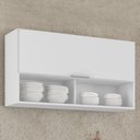Ver imagem 1 de Armário de Cozinha Aéreo 100cm Pérola Z34 Branco - Mpozenato