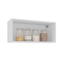 Ver imagem 2 de Armário Aéreo Cozinha 80 Cm Amara 1 Porta Branco/azul - Politorno
