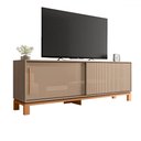 Ver imagem 2 de Rack para Tv até 65 Polegadas Mondrian 2 Portas Ripado 3d Sued/freijó - Caemmun