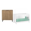 Ver imagem 1 de Berço Multifuncional 3x1 + Cômoda Ditália 4 Gavetas Bbi-51 Dm-239 Riviera