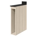 Ver imagem 1 de Balcao com Tampo Nicho Guardanapeiro MDF 15 cm Kali 1221522 Bianco Toq Nicioli