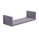Ver imagem 2 de Prateleira U 30 x 10cm Cinza Claro Suporte Invisível