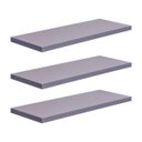 Ver imagem 2 de Kit 3 Prateleiras 30 x 10cm Cinza Claro Suporte Invisível