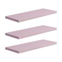 Ver imagem 2 de Kit 3 Prateleiras 30 x 10cm Rosa Claro Suporte Invisível