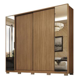 Guarda Roupa Casal Laredo Amêndola Touch Nude Prime Flex com Pés - Demartez - 2