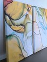 Ver imagem 2 de Conjunto Quadros Decorativos Sala Quarto Óleo Modernos em Tecido Canvas