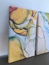 Ver imagem 3 de Conjunto Quadros Decorativos Sala Quarto Óleo Modernos em Tecido Canvas
