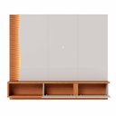 Ver mais imagens de Home Suspenso para Tv até 65 Mdp/mdf Sabat 179cm Fitas Led Portas Basculantes Off White/freijó G73 -