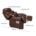 Ver imagem 5 de Poltrona do Papai Mamãe Sala Confortável Reclinável Barão Corissimo