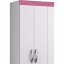 Ver imagem 3 de Guarda-roupa 4 Portas Malto Rosa - Moveisaqui