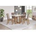 Ver imagem 2 de Mesa Jantar Natali 120 4 Cadeiras Isa Bege - Henn