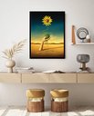 Ver imagem 1 de Quadro Decorativo Salvador Dali Margarida - 70x50cm:moldura Preta