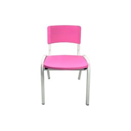 Kit 2 Cadeiras Infantil Iso Rosa Brinquedoteca Escolas Ecomhome - 4