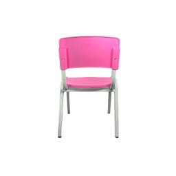 Kit 2 Cadeiras Infantil Iso Rosa Brinquedoteca Escolas Ecomhome - 7