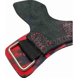 Hand Grip Couro Camuflado Vermelho Tamanho M - 2