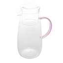 Ver imagem 1 de Jarra de Vidro com Alca e Copo Fun Rosa 1,3l