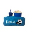 Almofada Porta Pipoca Azul Infantil Futebol:Estampado/Azul - 1