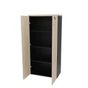 Ver imagem 4 de Armário para Escritório Alto Fechado 1.60x80x42 F.15mm - Carvalho