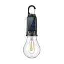 Ver imagem 1 de Kit 2 Lâmpada Solar Camping Recarregável Usb Mosquetão T05