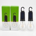 Ver imagem 3 de Kit 2 Lâmpada Solar Camping Recarregável Usb Mosquetão T05
