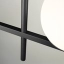 Ver imagem 4 de Pendente Jabuticaba Preto Vidro Globo Fosco Sala Mesa